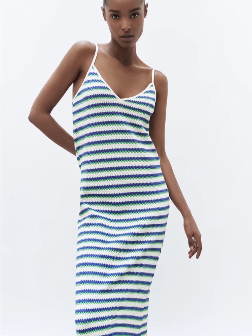 Zara Striped Knit Dress